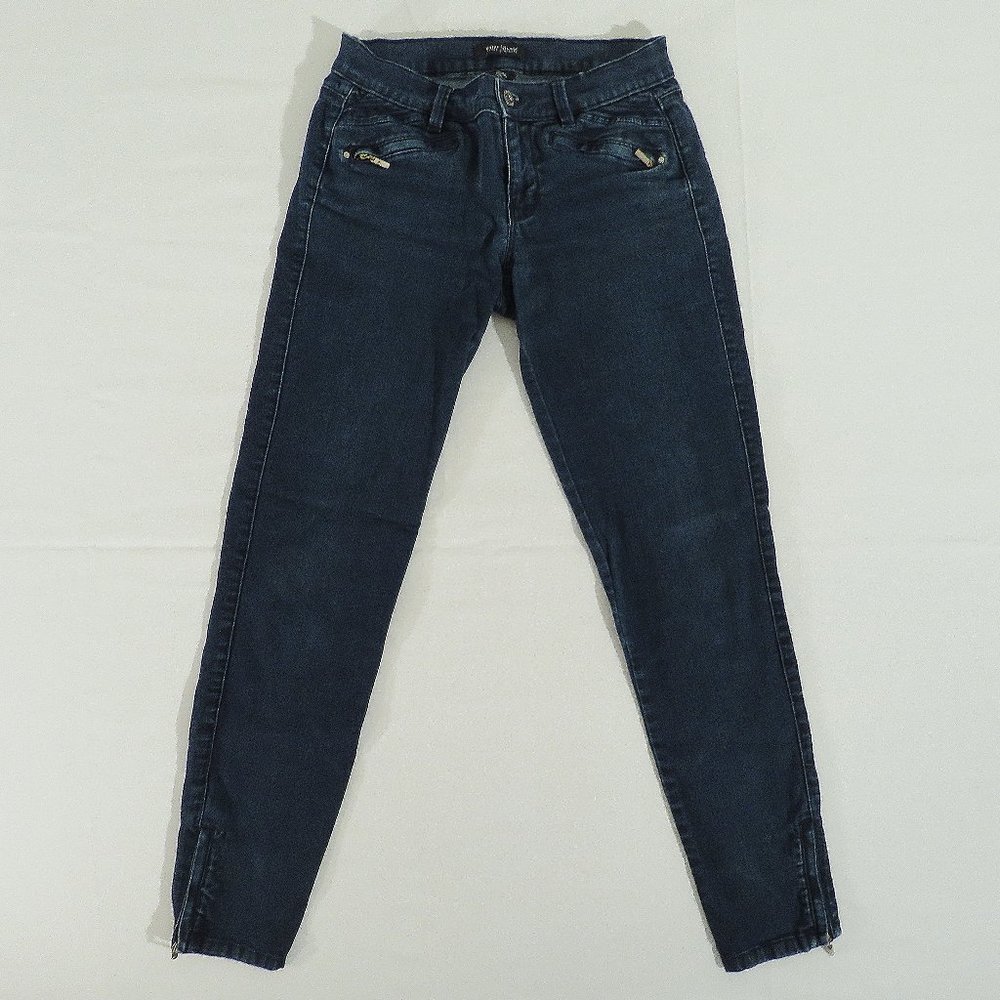 White House Black Market Women's 2R (Actual 28.5x30) Skinny Leg Jeans Dark Wash